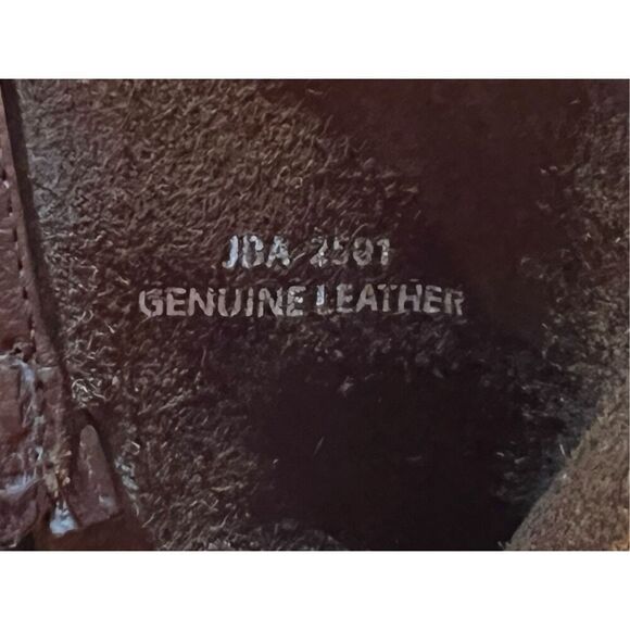 J.B. Dillion Womens Leather Pull On Boots Brown in Color Size 9 - Picture 6 of 9